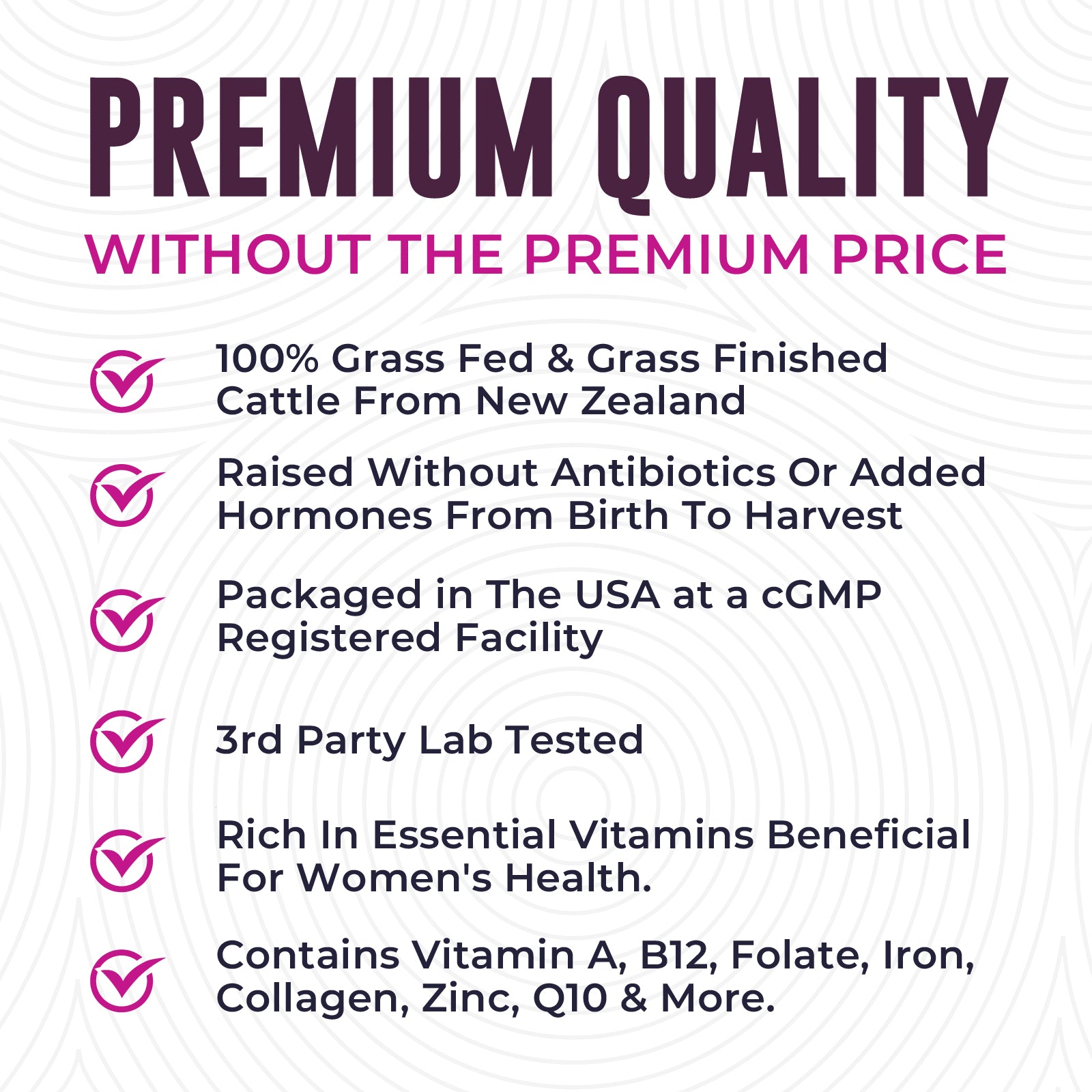 Beef Organs For Women Capsules, 60ct