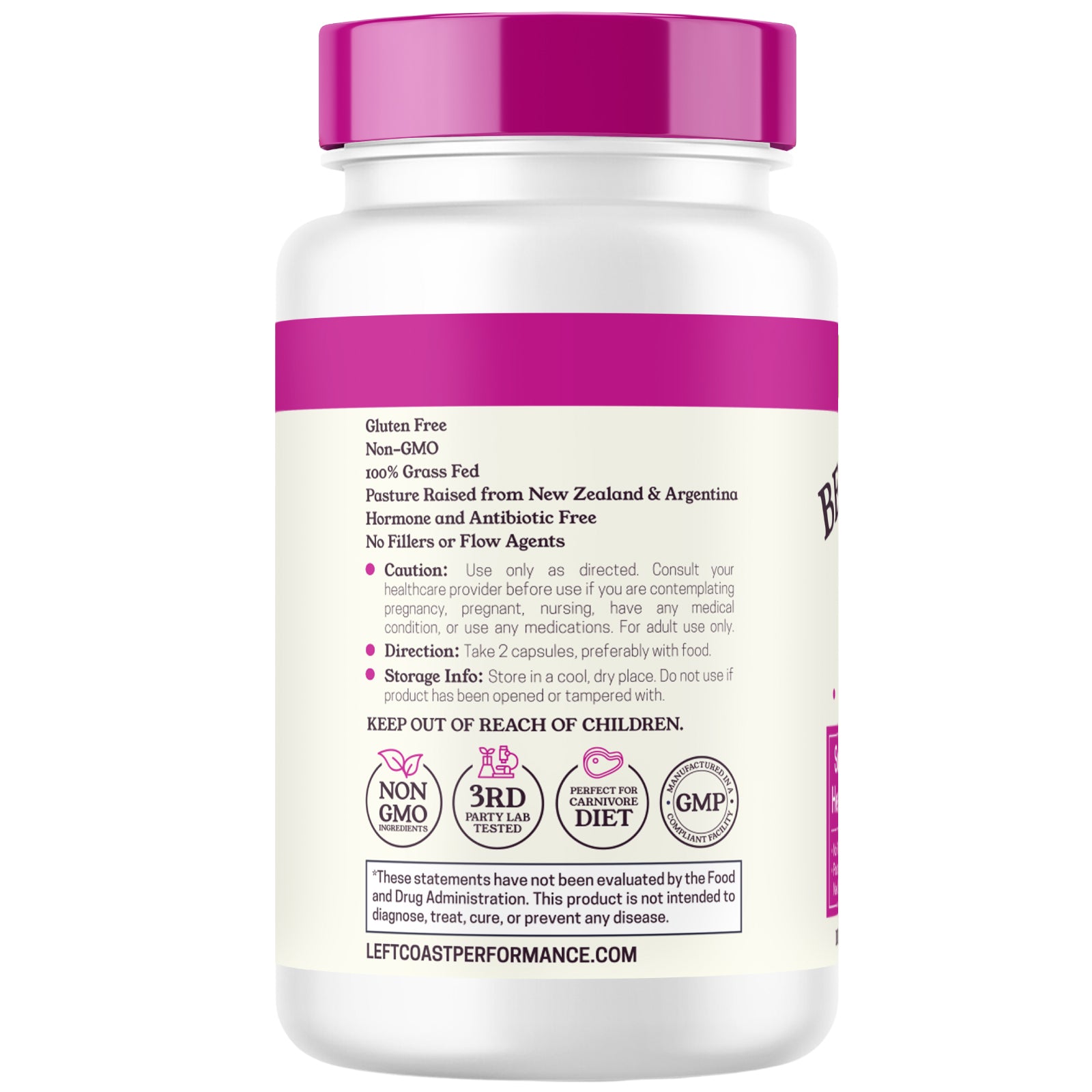 Beef Organs For Women Capsules, 120ct