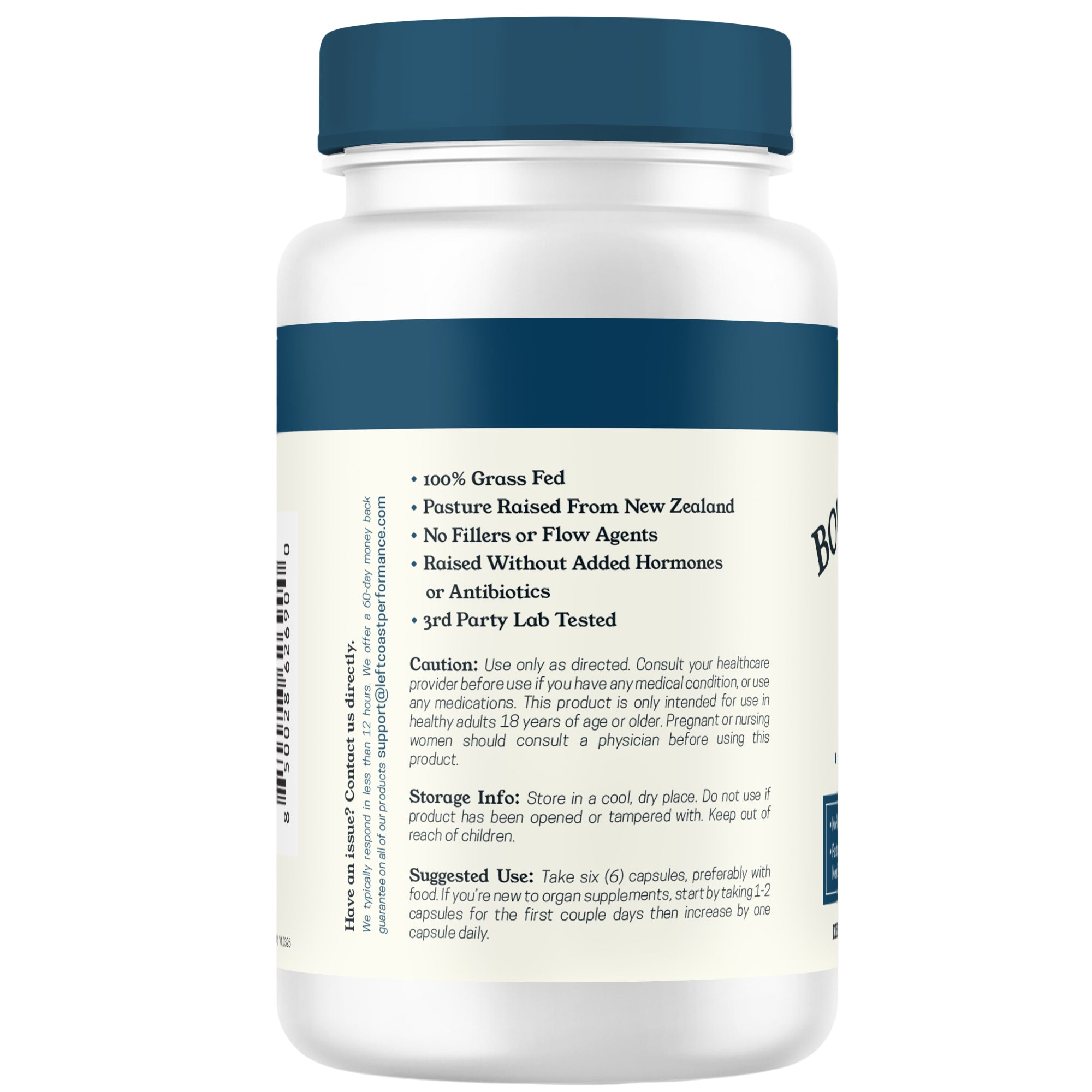 Bovine Kidney Capsules, 180ct