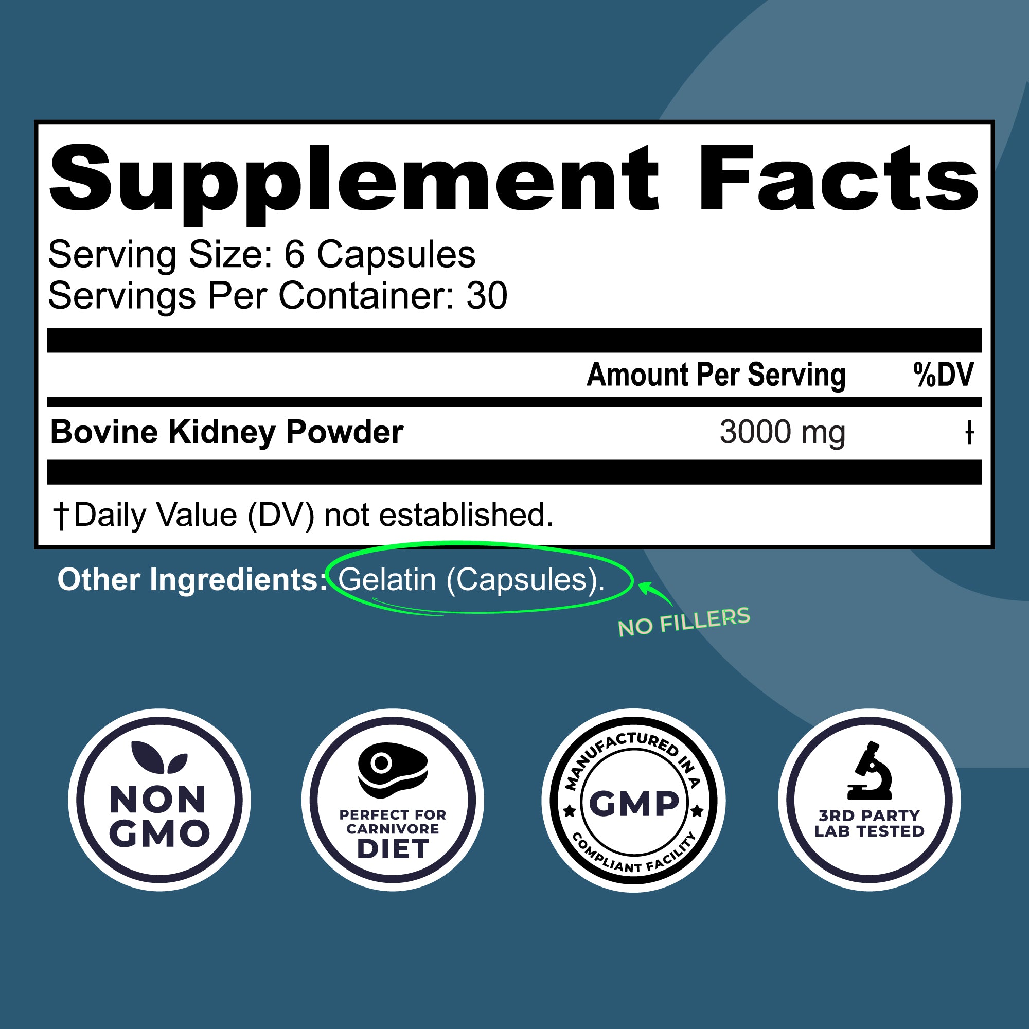 Bovine Kidney Capsules