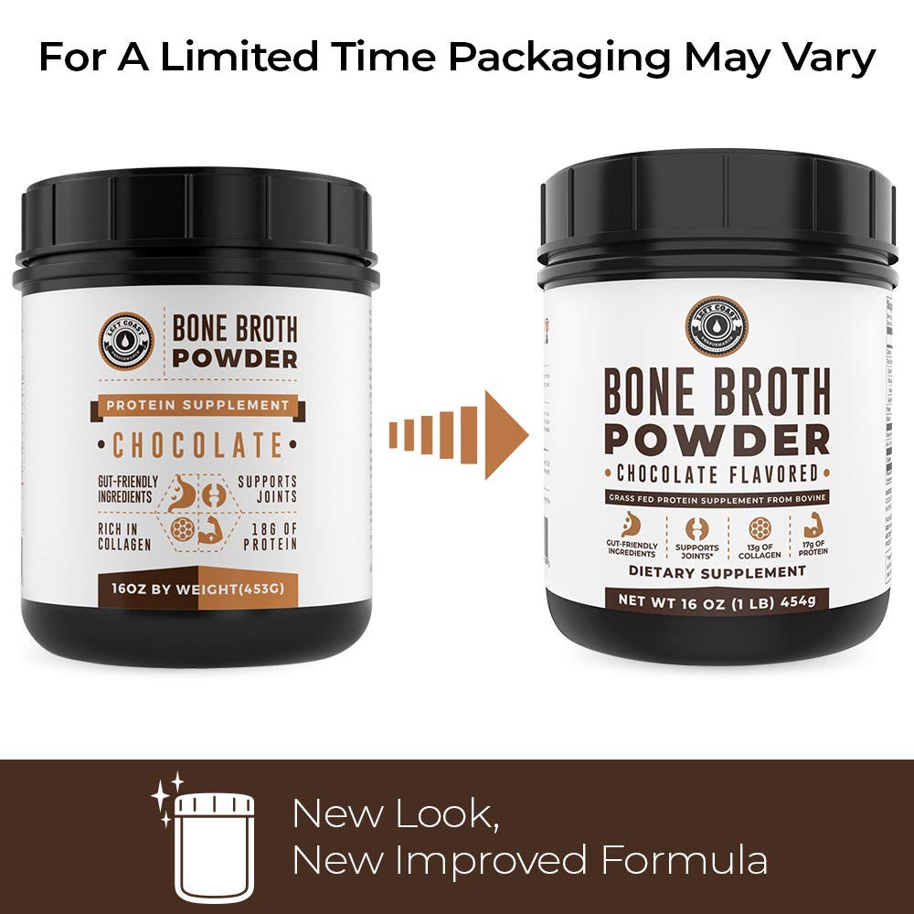 Bone Broth Protein Powder, Chocolate, 16oz