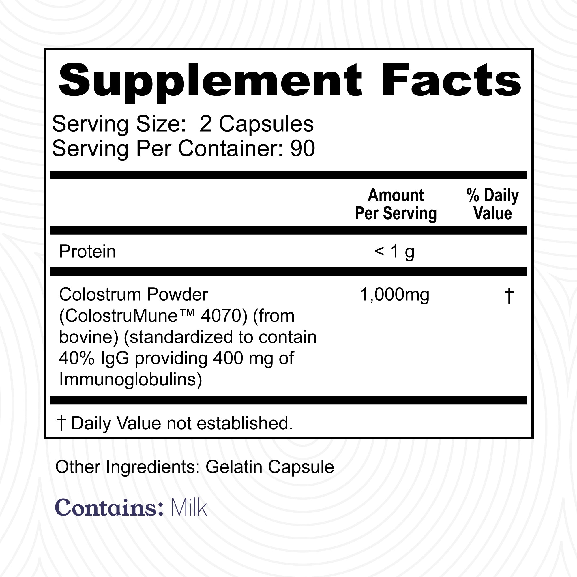 Colostrum Capsules