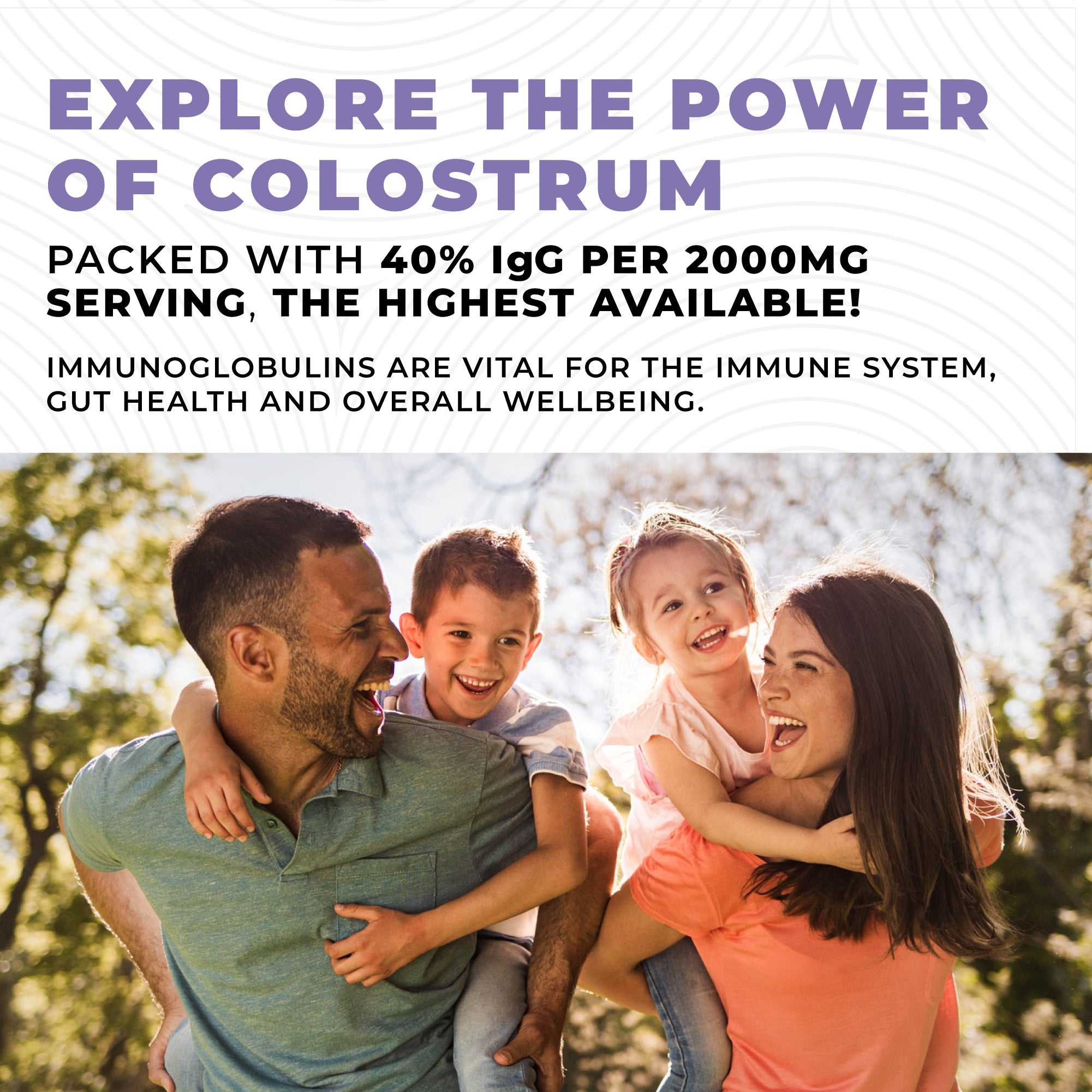 Colostrum Powder 40% IgG