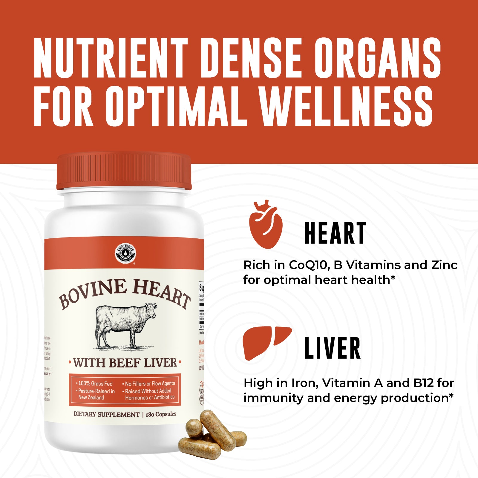 Bovine Heart Capsules