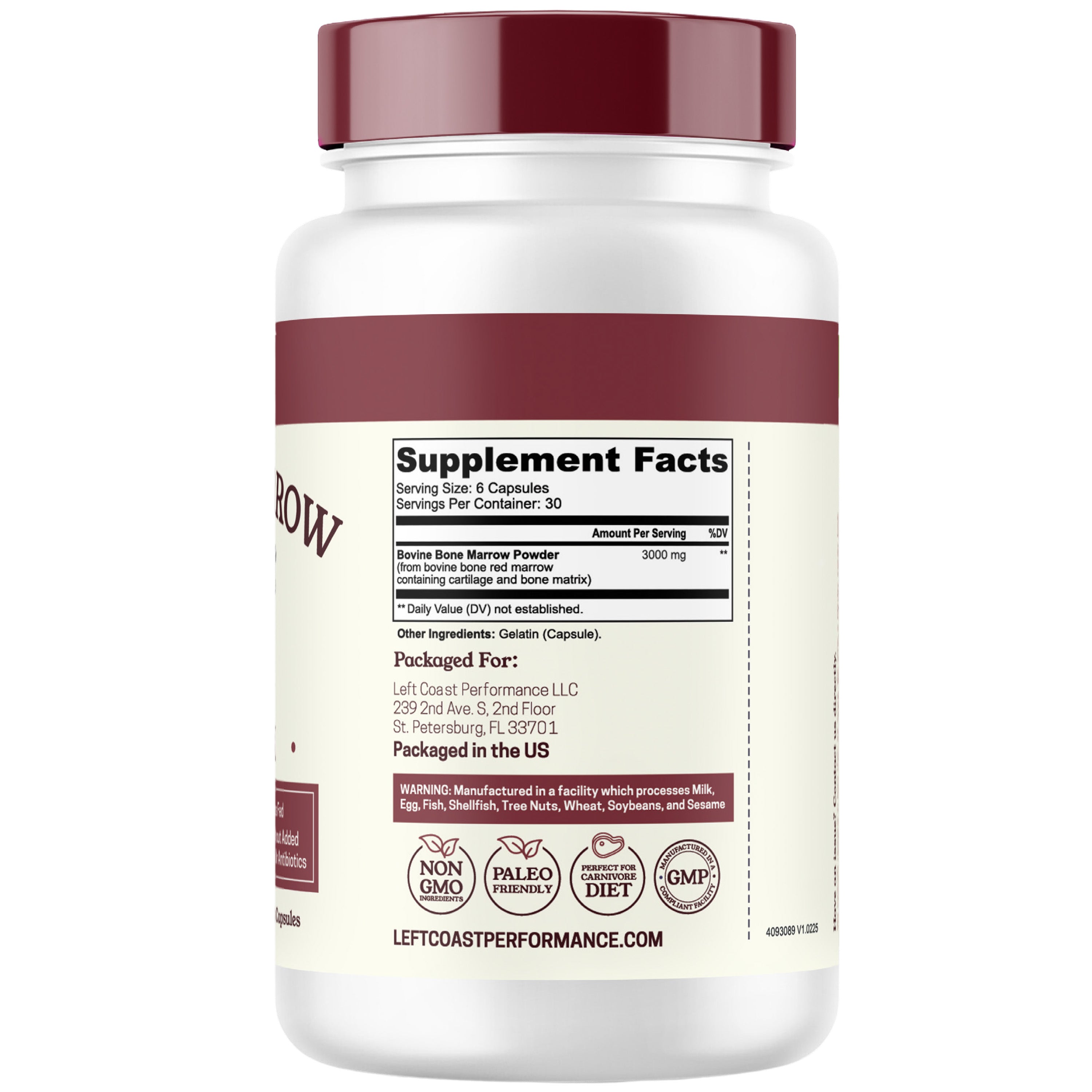 Bovine Bone Marrow Matrix Capsules, 180ct