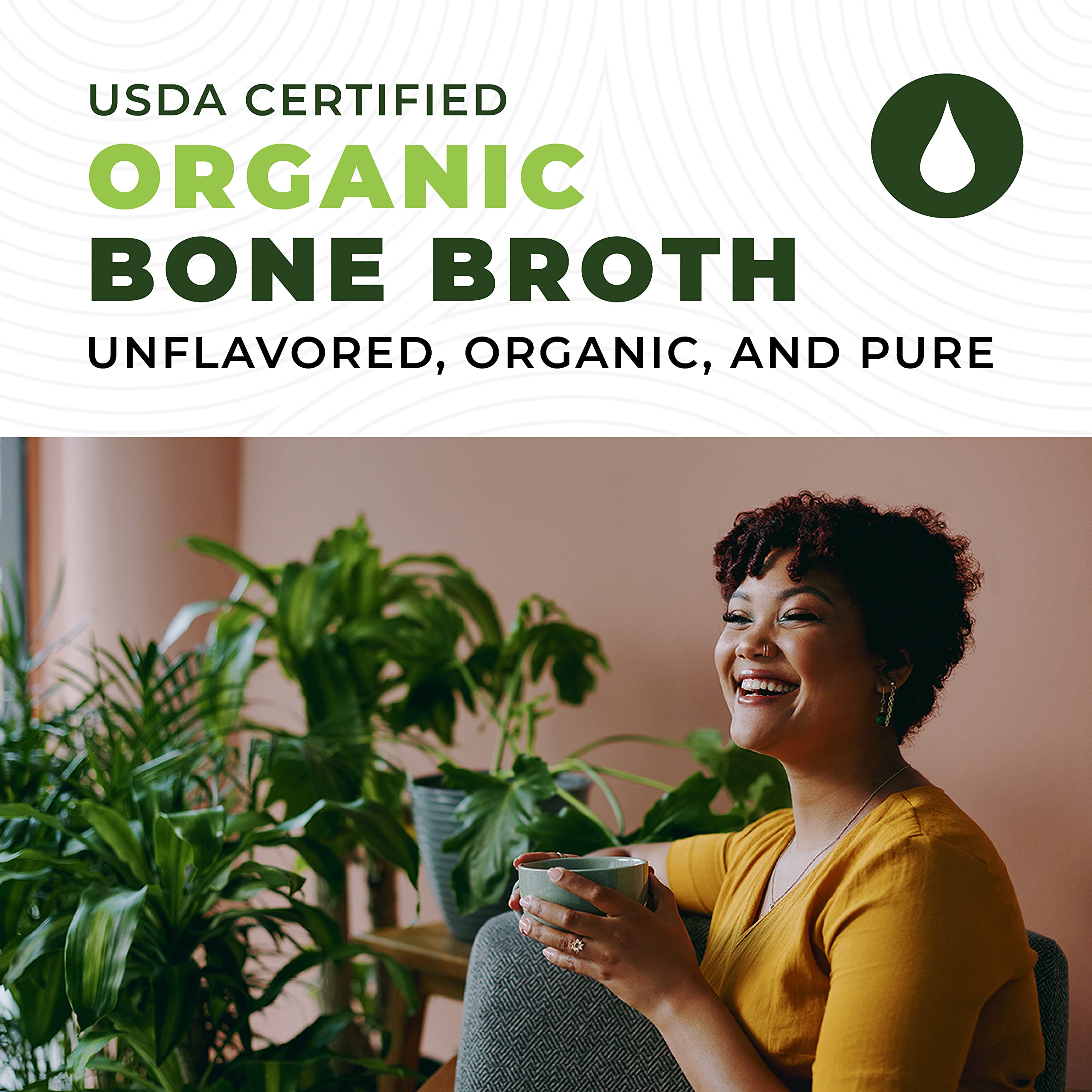 Organic Bone Broth Powder, 16oz