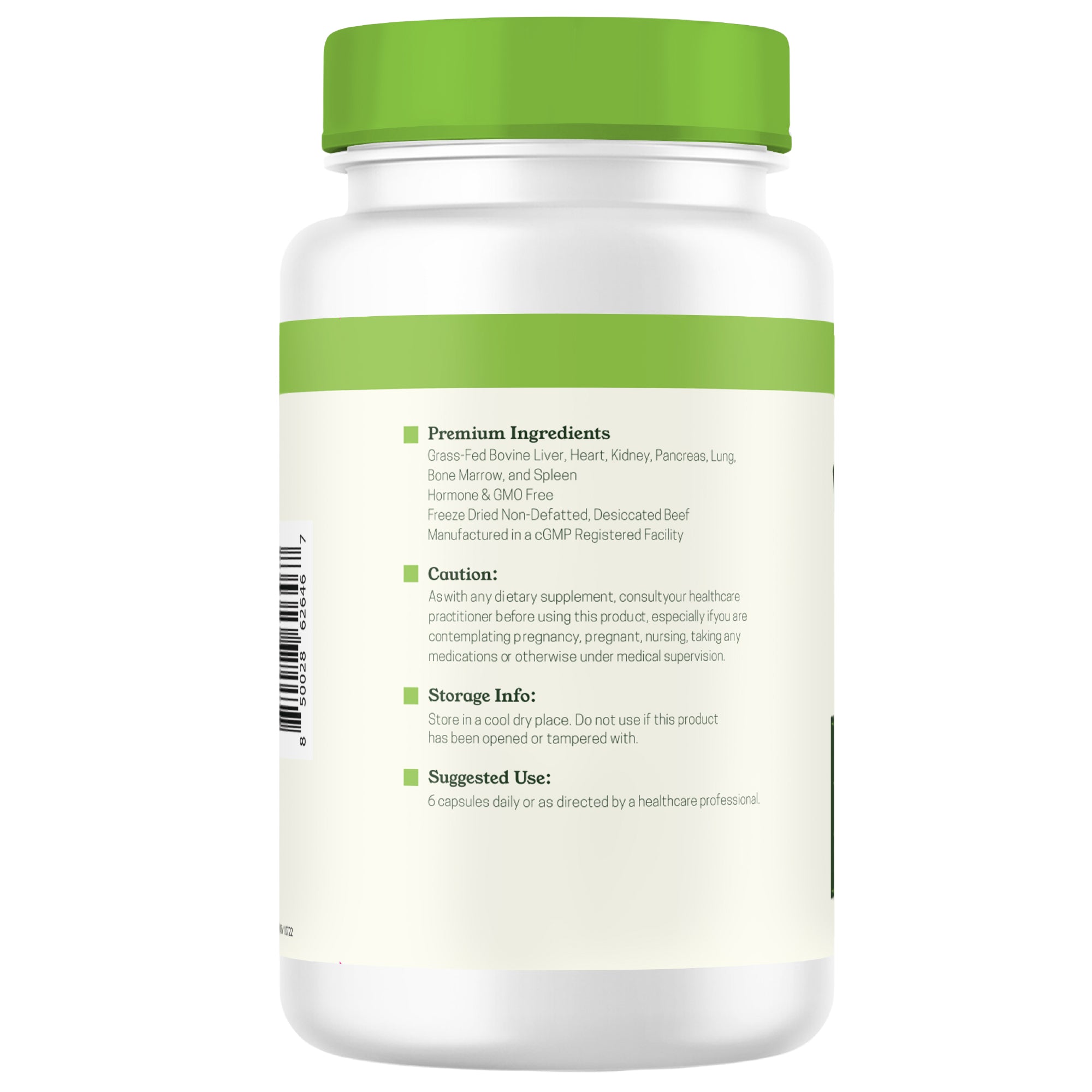 Beef Organ Complex Capsules, 180ct