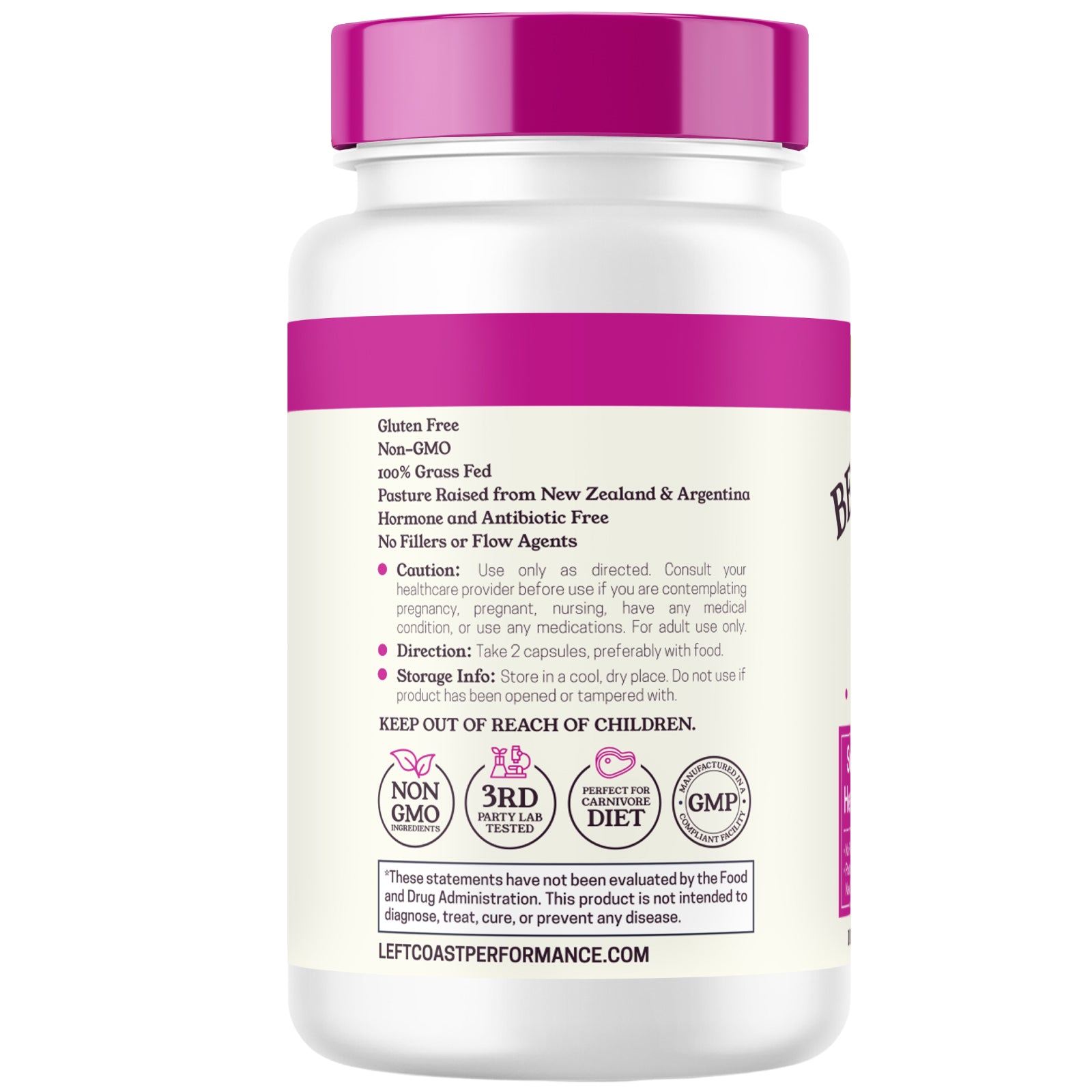 Beef Organs For Women Capsules, 60ct