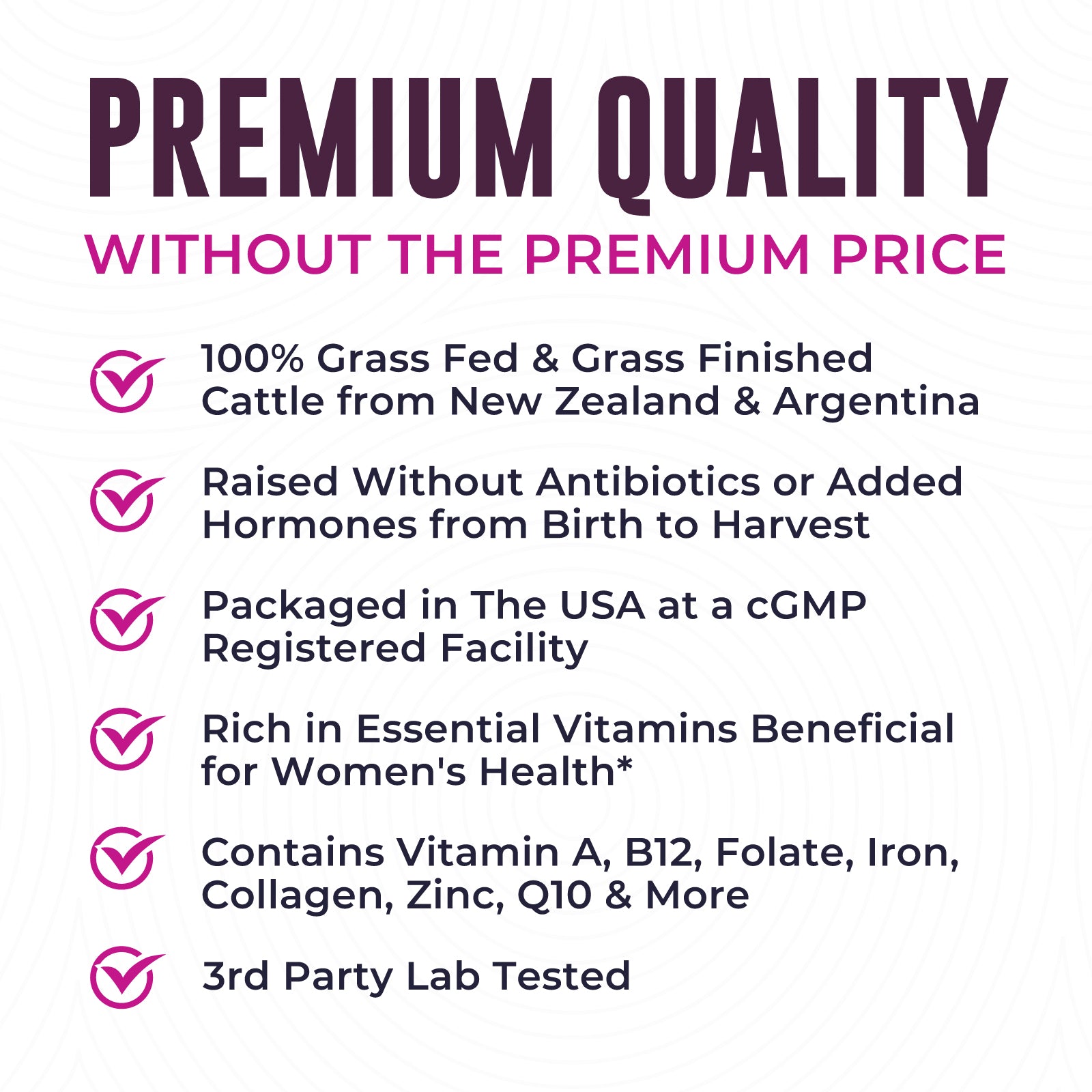 Beef Organs For Women Capsules, 60ct
