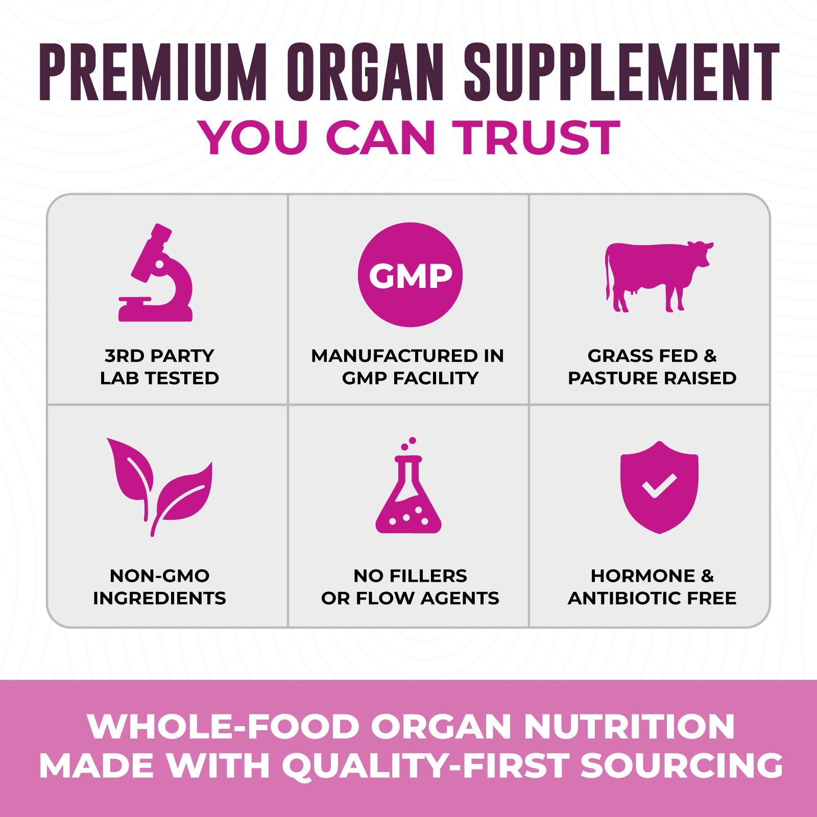 Beef Organs For Women Capsules, 60ct