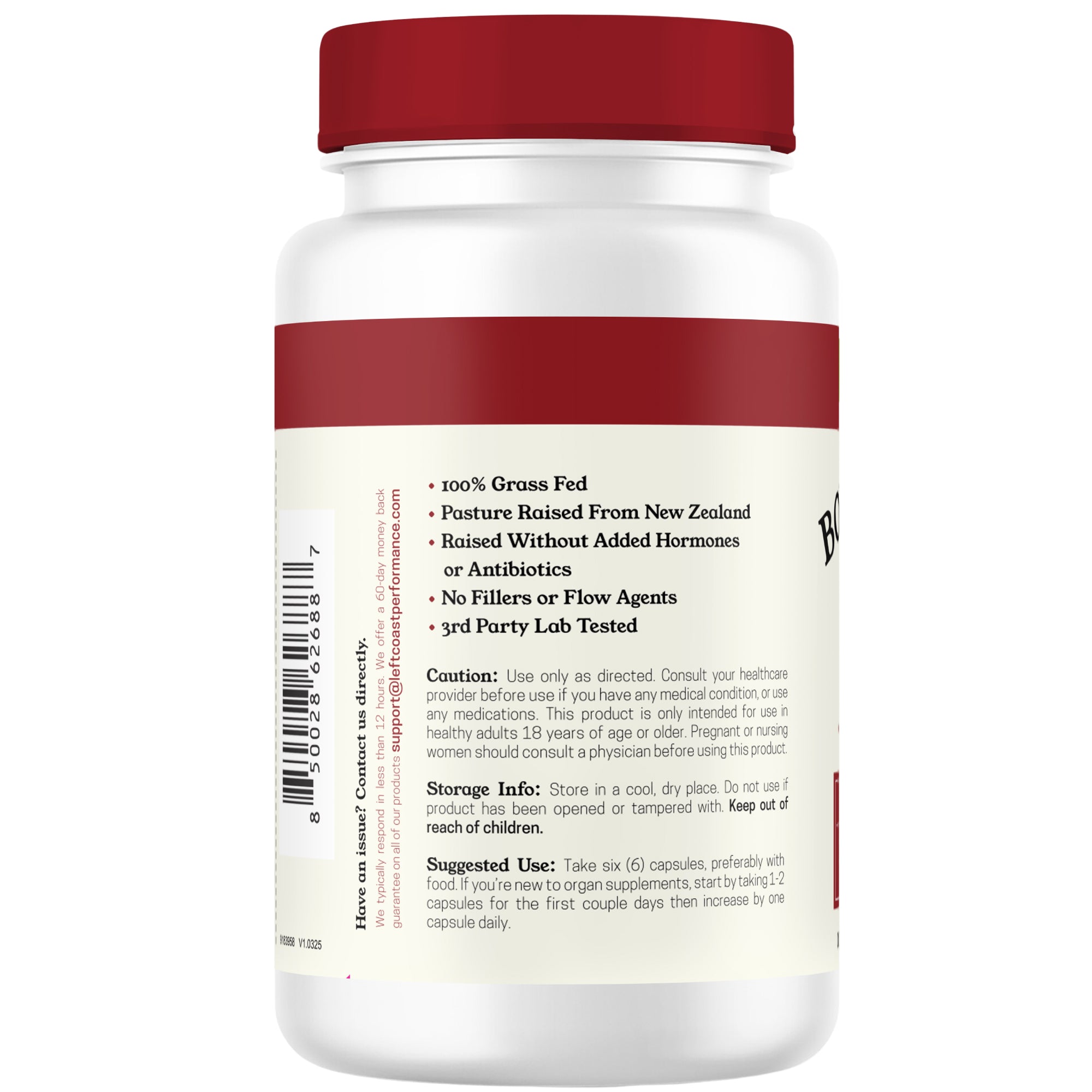 Bovine Blood Capsules, 180ct