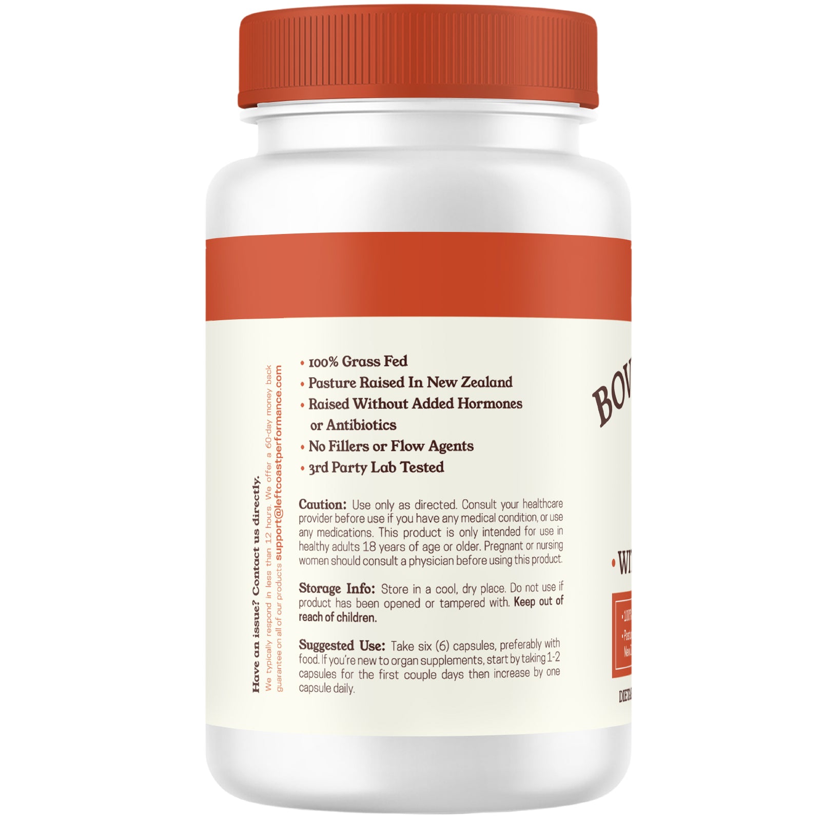 Bovine Heart Capsules, 180ct