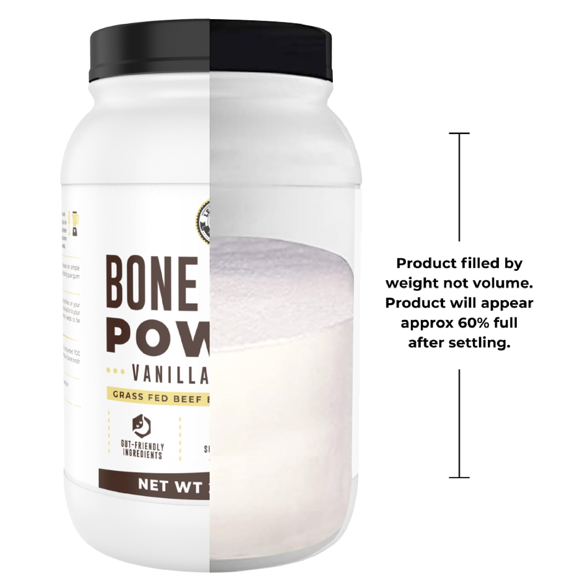 Bone Broth Protein Powder, Vanilla, 32oz