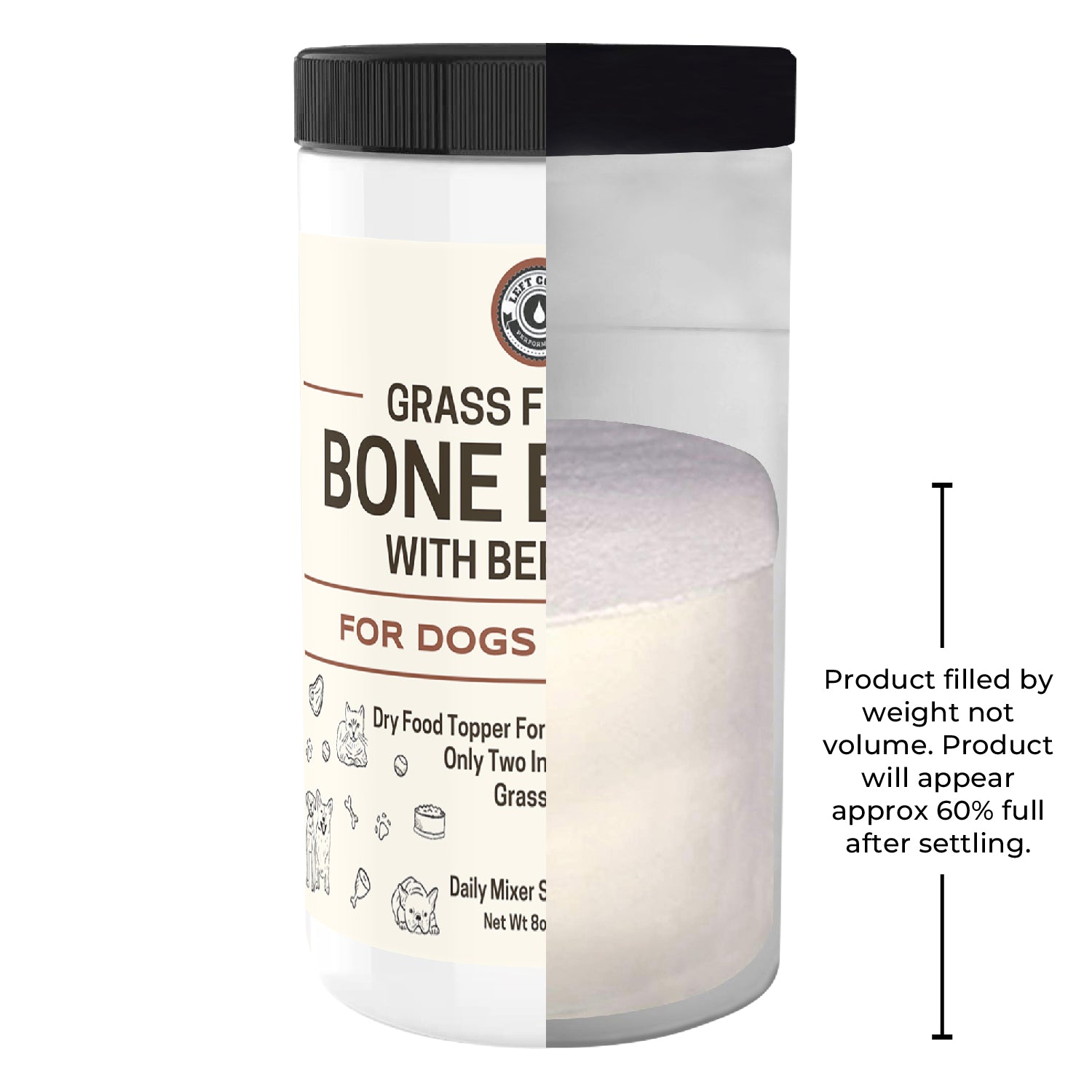 Bone Broth For Dogs and Cats With Beef Liver
