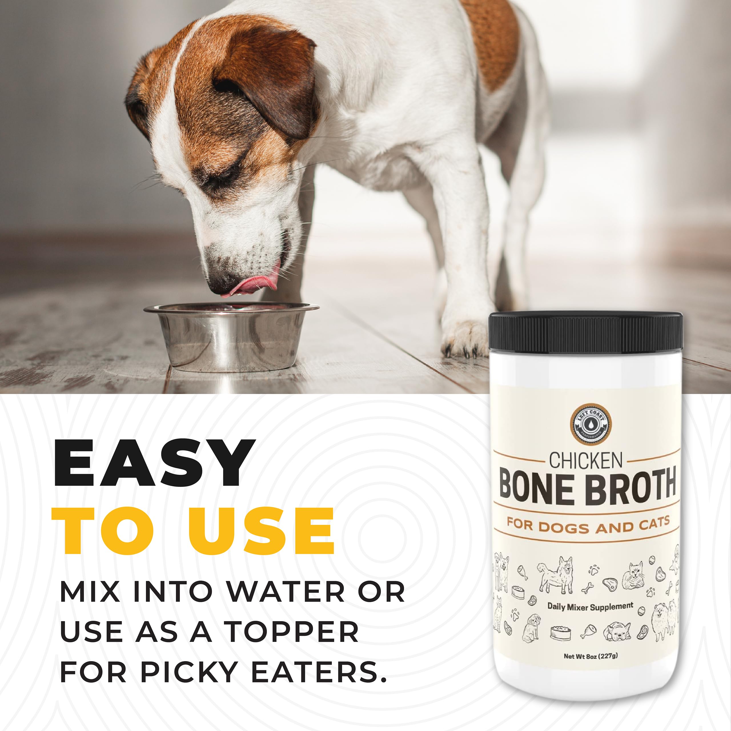 Bone Broth For Dogs and Cats, Chicken