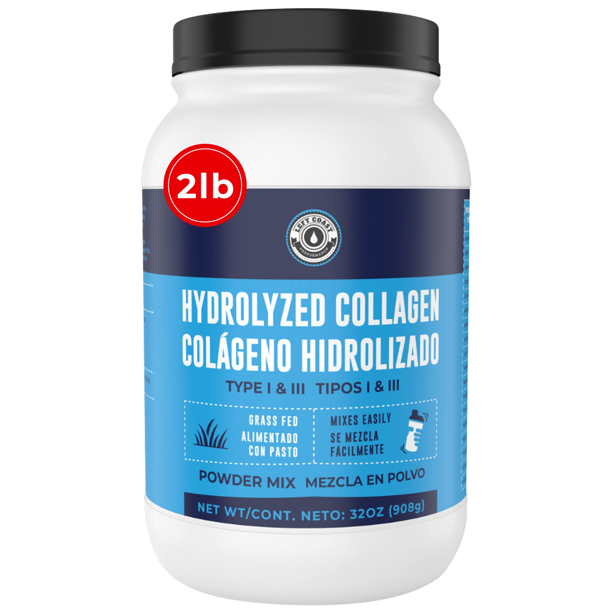 Hydrolyzed Collagen Peptides (Bilingual), Unflavored, 32oz