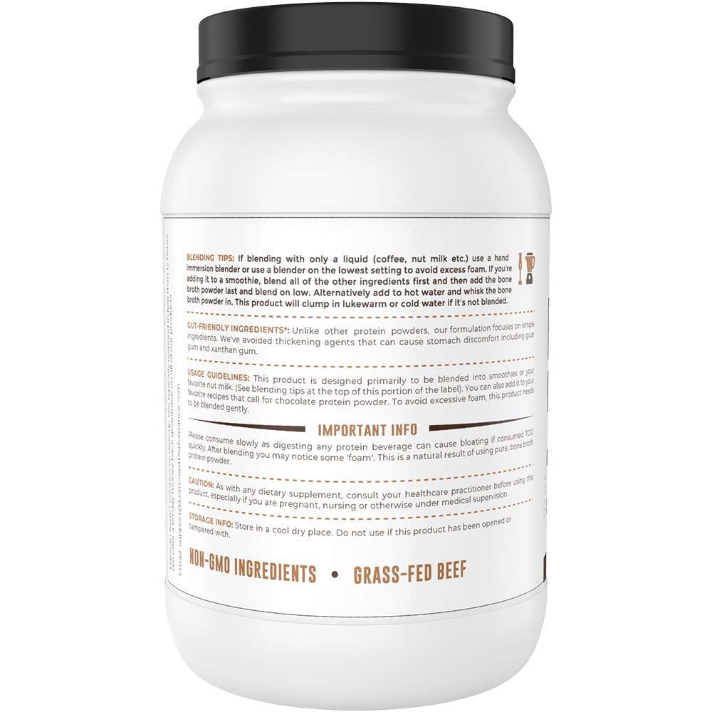 Bone Broth Protein Powder, Chocolate, 32oz