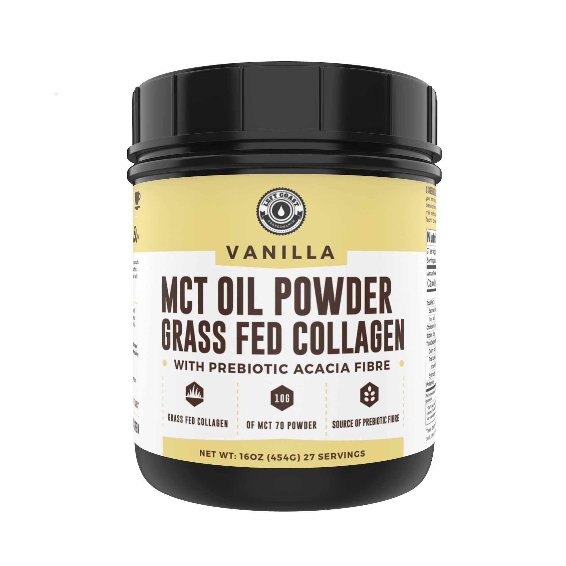 MCT Oil Powder with Collagen - Keto - 1lb