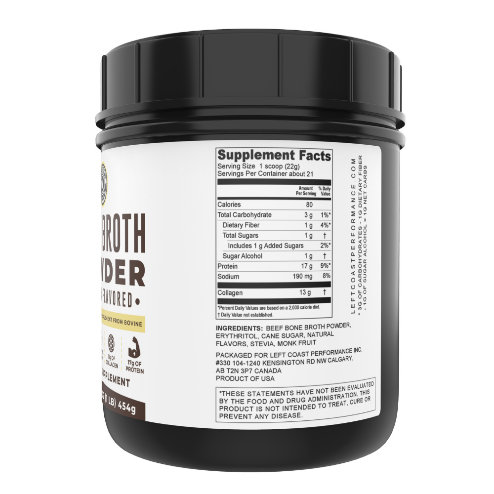 Vanilla Bone Broth Protein Powder - Left Coast Performance Vanilla Bone Broth Protein Powder - Left Coast Performance